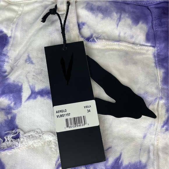 Valabasas Stacked Aerglo Jeans in Viola NWT Sz 34 - Picture 7 of 13